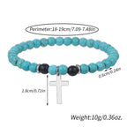 Pulsera Elástica de Turquesa de Bendición