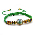 Pulsera Ajustable de Hilo Verde de San Judas