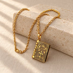 Turnable Cross Holy Bible Pendant Quality Necklace