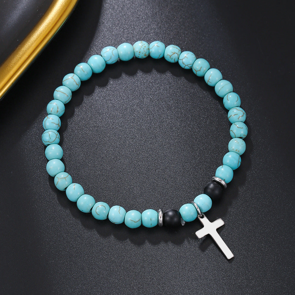 Pulsera Elástica de Turquesa de Bendición