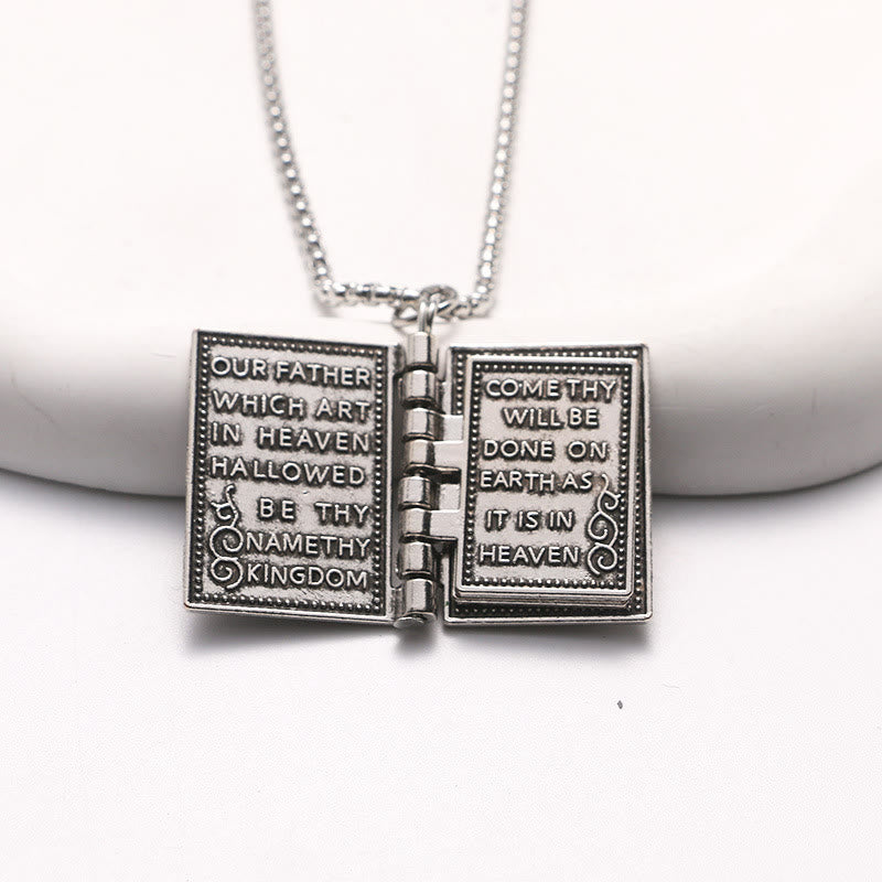 Collar Cristiano con Dije Giratorio de la Santa Biblia