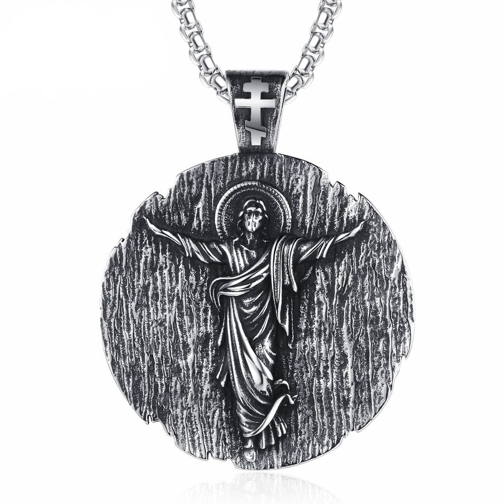 Collar de Titanio de Calidad del Santo Jesús