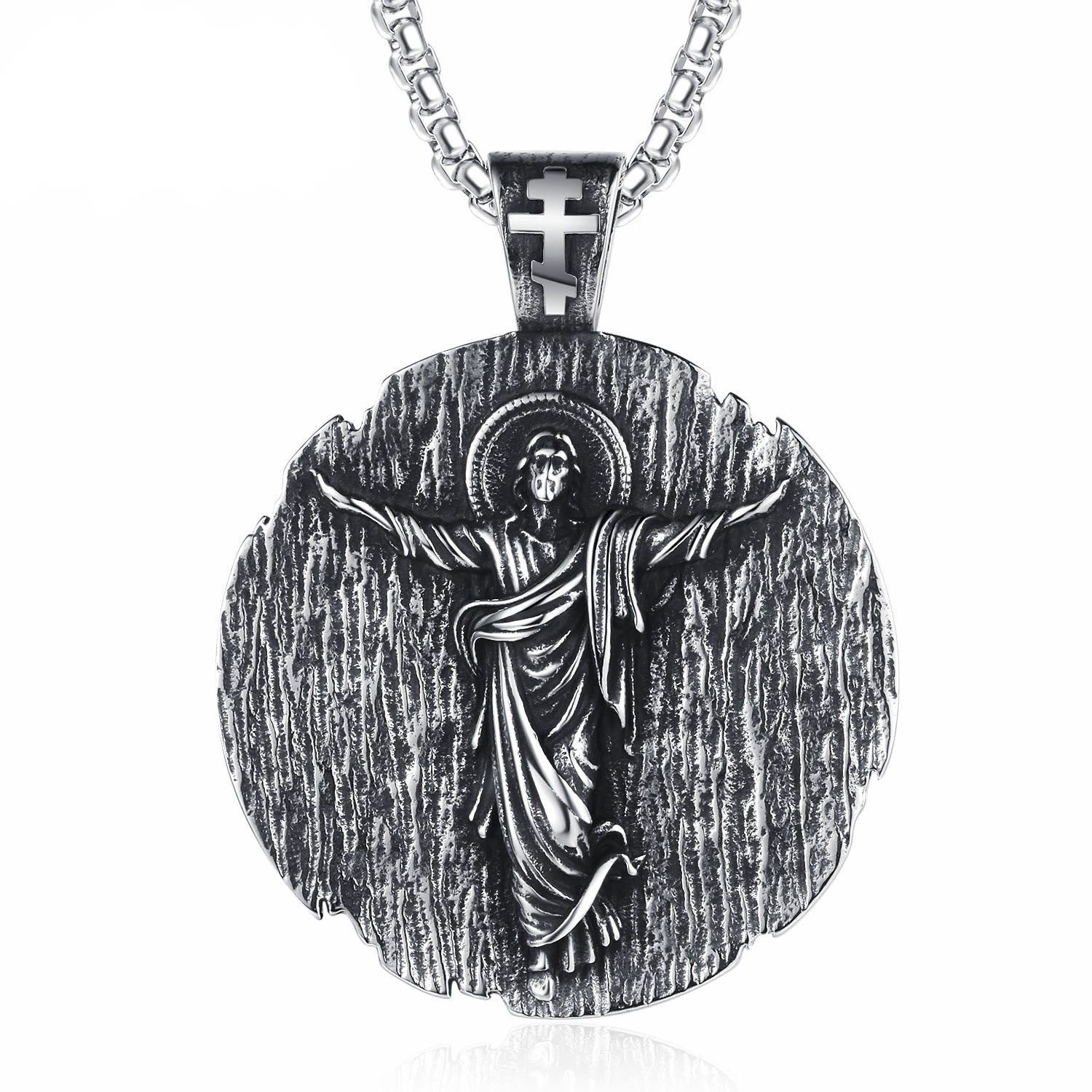 Collar de Titanio de Calidad del Santo Jesús