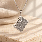 Turnable Cross Holy Bible Pendant Quality Necklace