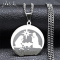 Collar de Plata de Navidad "Cree" con Natividad