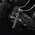 Collar con Dije de Calavera y Huesos Cruzados Estilo Punk