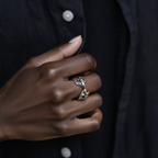 Medieval Retro Cross Iris Ring