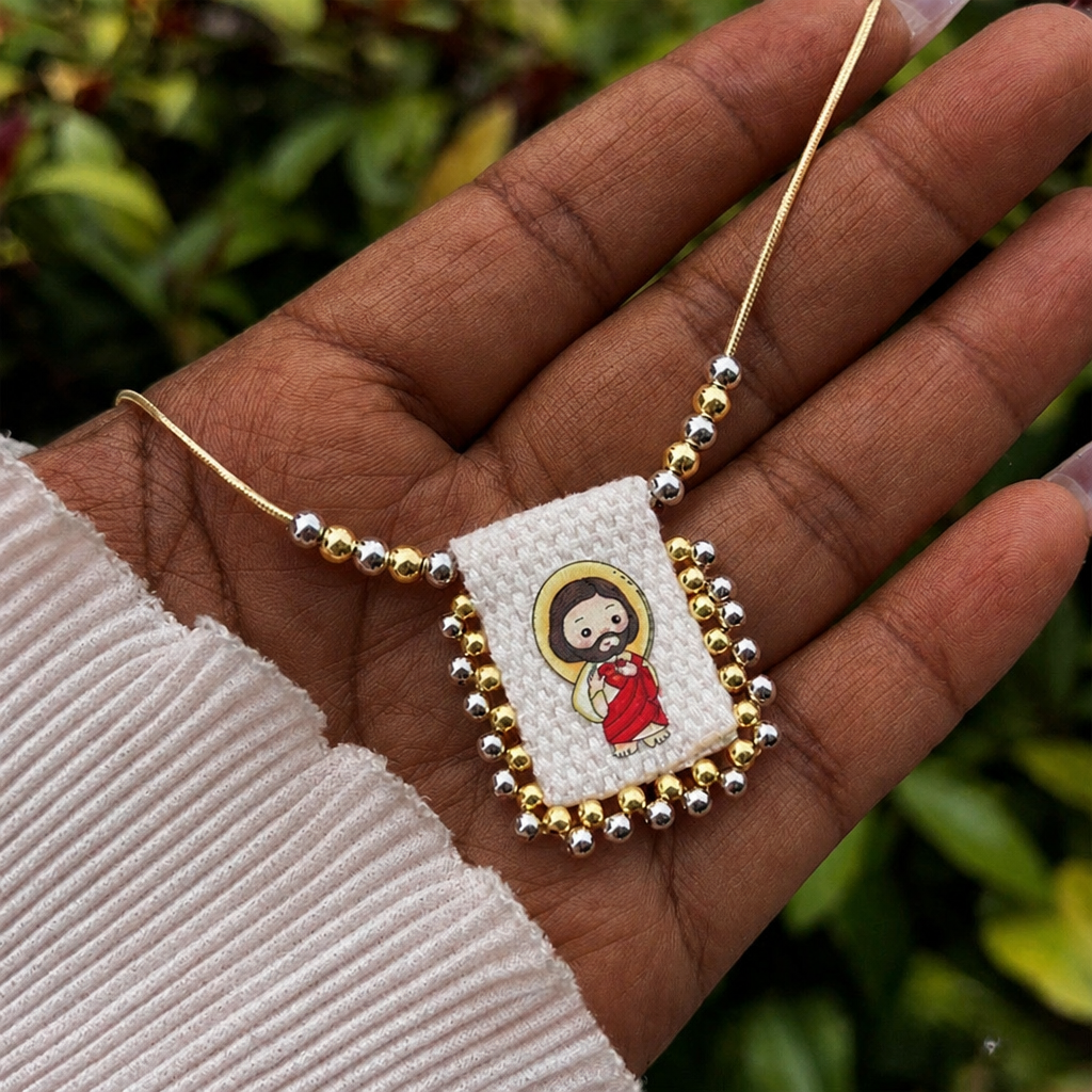 Collares con Figuras Divinas Estilo Caricatura: Símbolo Querido de Fe