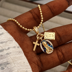 Set de Joyería con Dije de la Virgen de la Gracia: Símbolo de Devoción Eterna