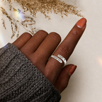 Fe Sobre el Miedo: Anillo Bíblico Minimalista de Cristo