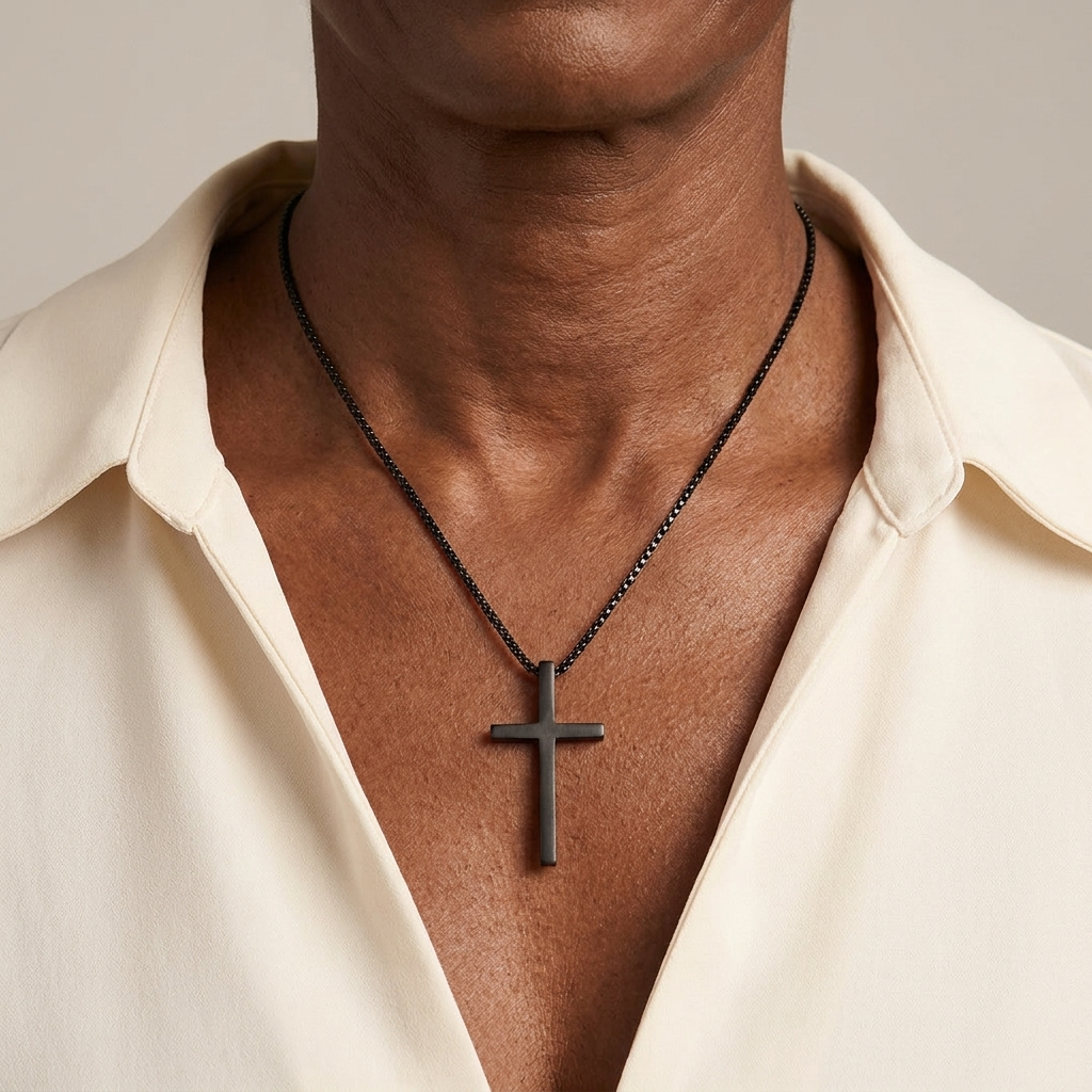 Cross Necklace for Her with I Can Do All Things Inscription