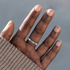 Anillo de Plata 925 con Cruz y "Confía en Dios": Símbolos de Esperanza